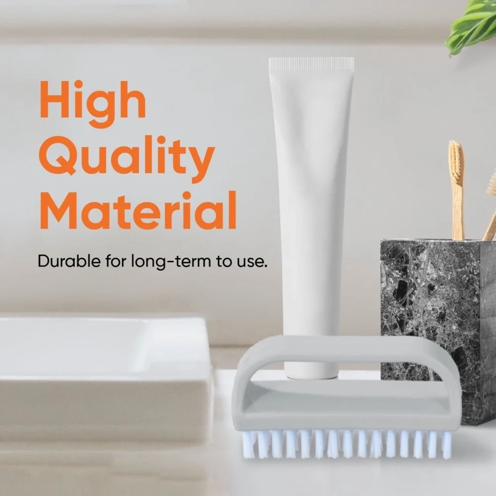 New! Superio Stiff Nail Brush Cleaner with Handle 3 Pack Durable All-Purpose